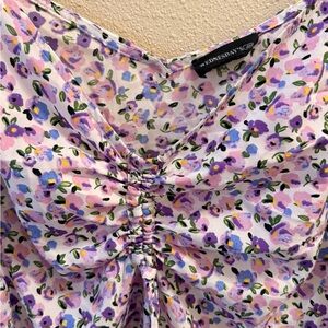 Purple Floral Women's Dress